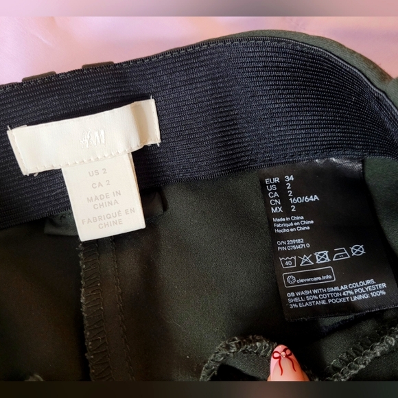 Skinny Fit Green H&M Pants - Picture 5 of 5